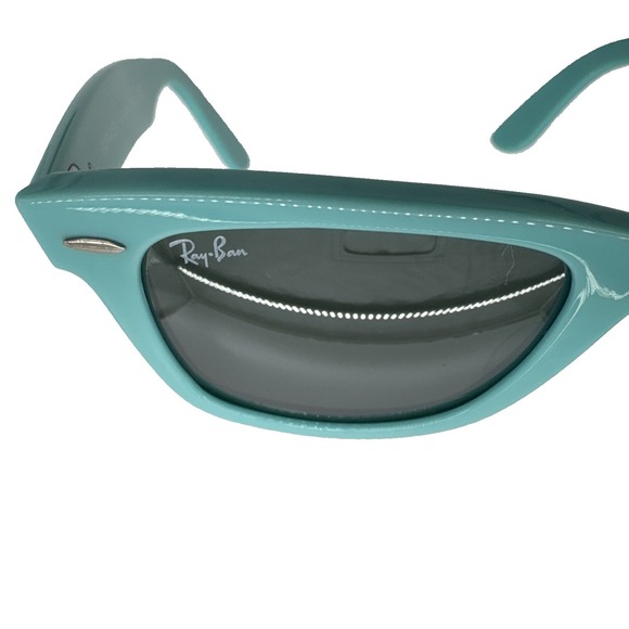 RARE Ray-Ban Tiffany Blue Wayfarer RB2140 952/40 50~22 3N  black case - Picture 7 of 16